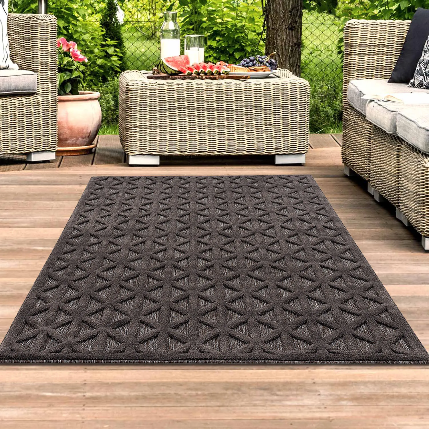 Shaggy Indoor-Outdoor - Aberdeen (anthracite)