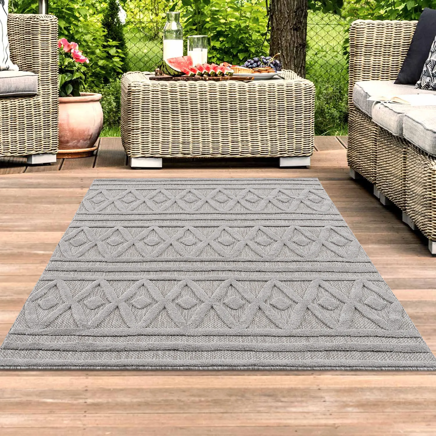 Shaggy Indoor-Outdoor - Chester (grey)