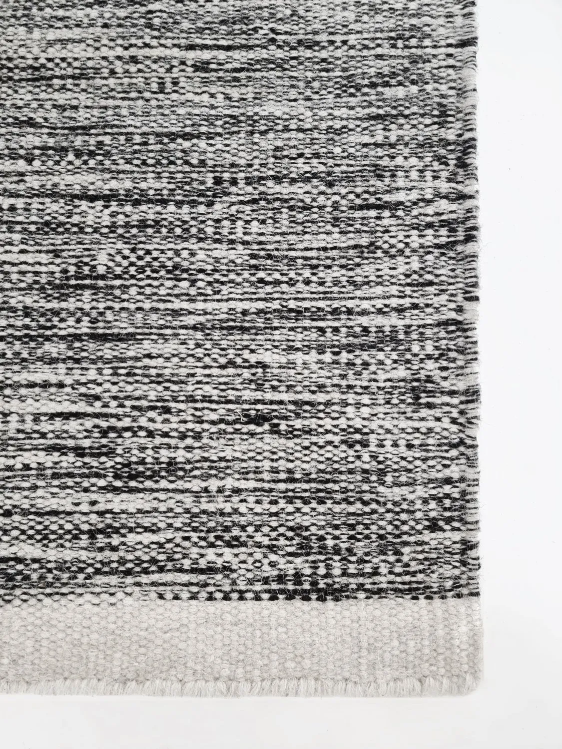 Wool rug - Savona (black/white)
