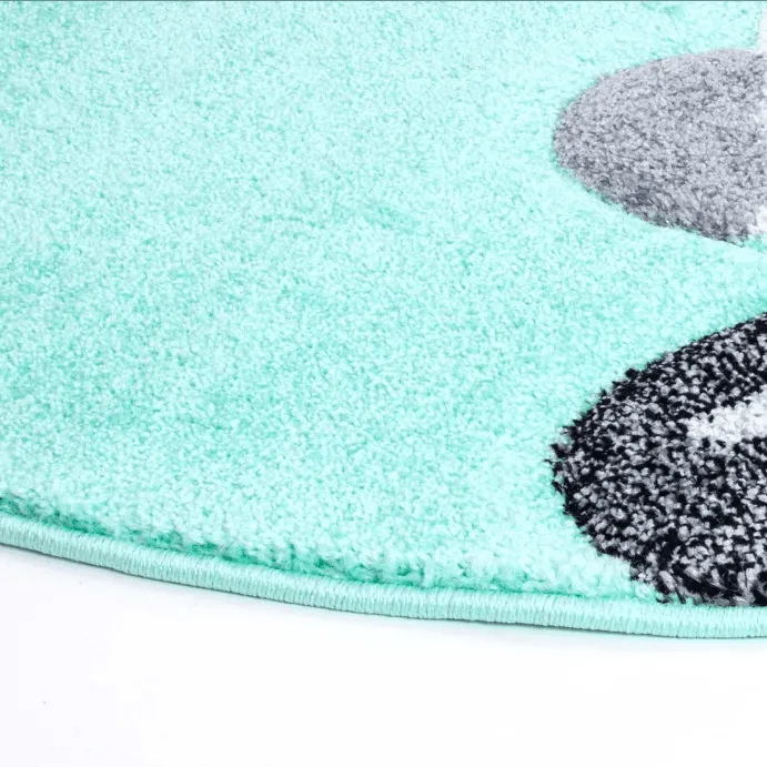 Childrens rugs - Bueno Bunny Round (turquoise)