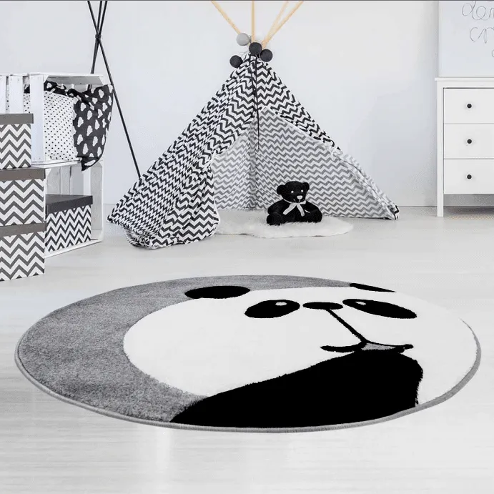 Childrens rugs - Bueno Panda (grey)