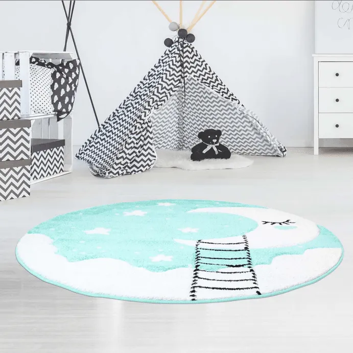 Childrens rugs - Bueno Moon (turquoise)