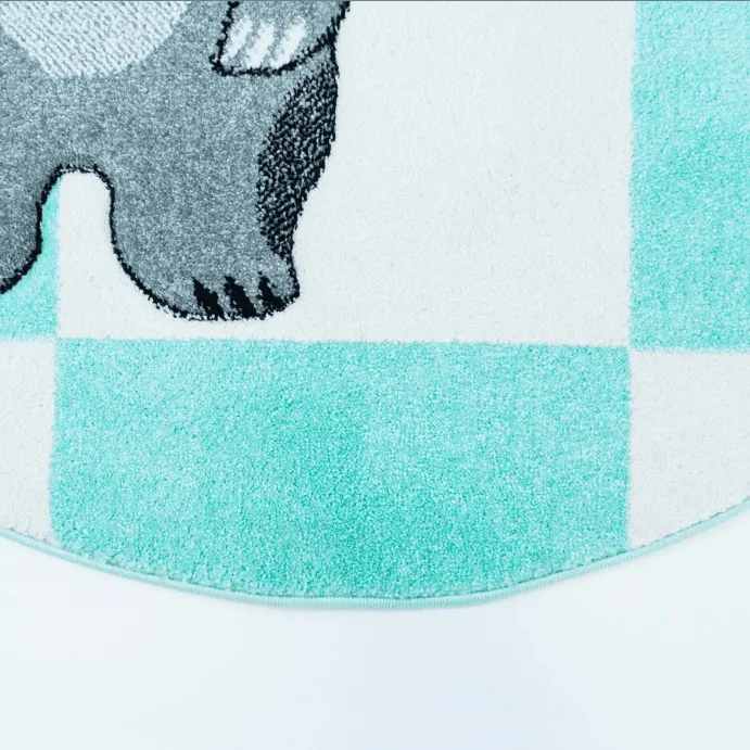 Childrens rugs - Bueno Indian Bear (turquoise)