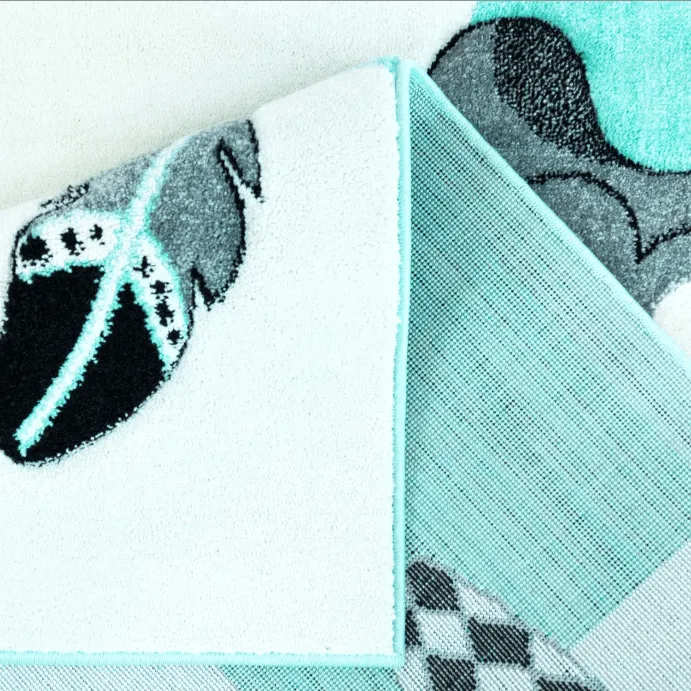 Childrens rugs - Bueno Indian Bear (turquoise)