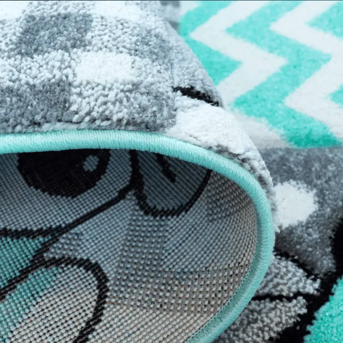 Childrens rugs - Bueno Animals (turquoise)