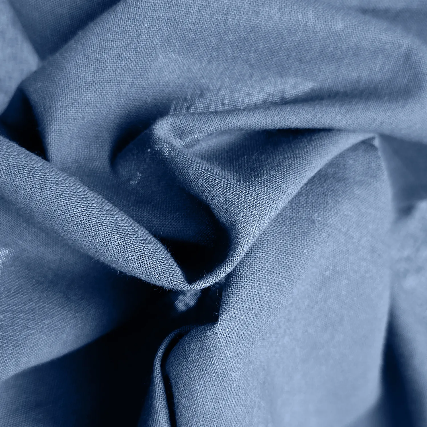 Curtains 2-pack - Cotton curtain Selena (blue)