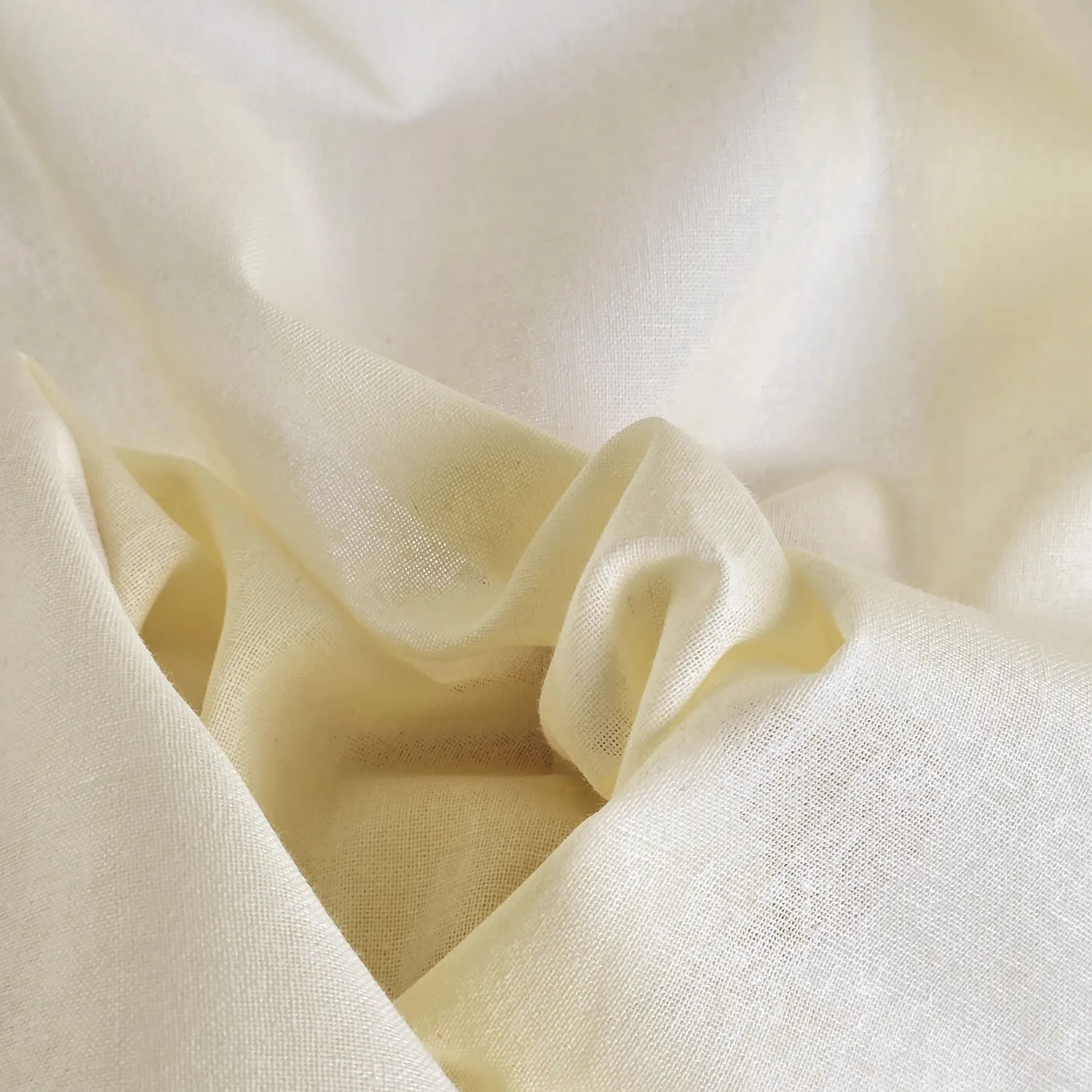 Curtains 2-pack - Cotton curtain Selena (cream)