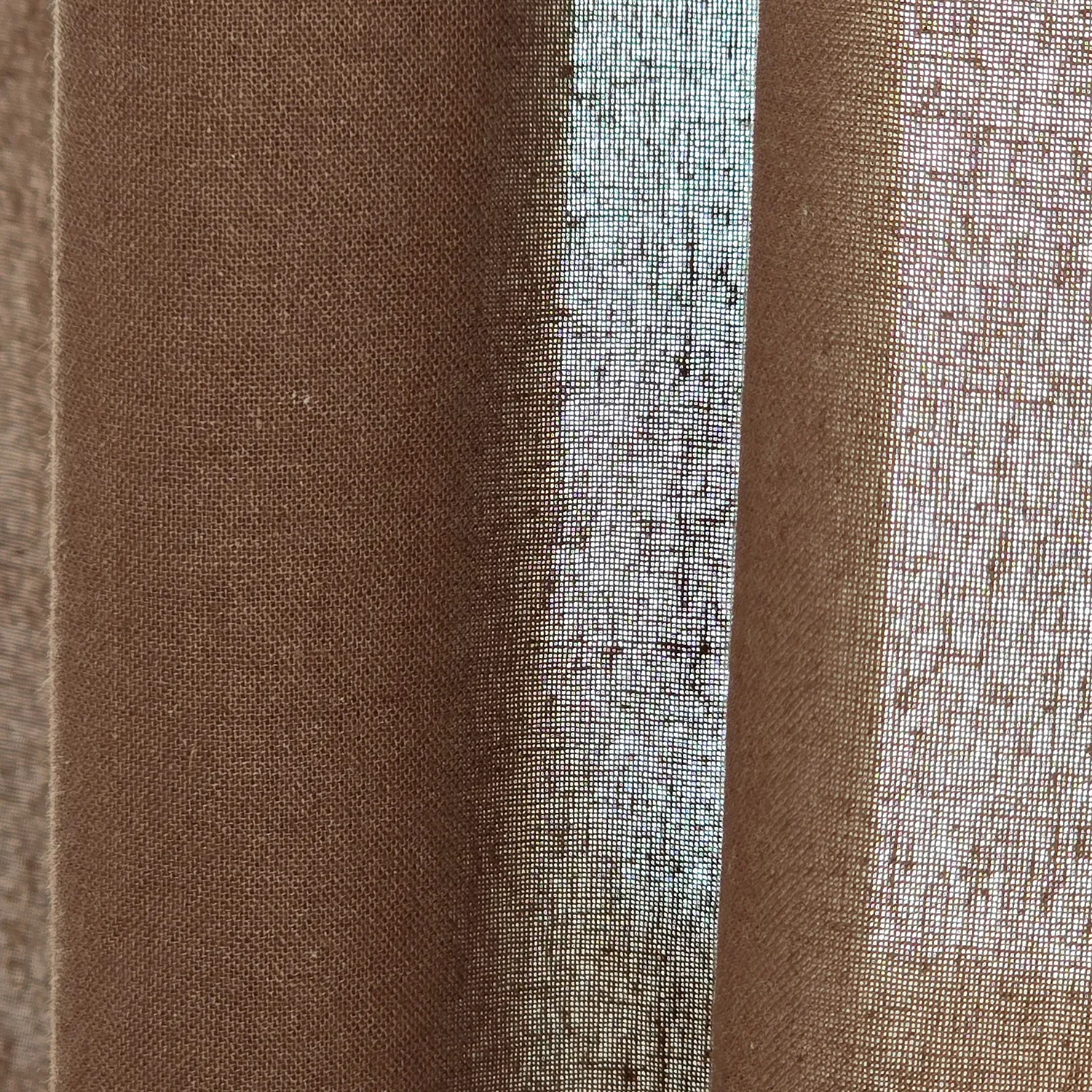 Curtains 2-pack - Cotton curtain Selena (dark brown)