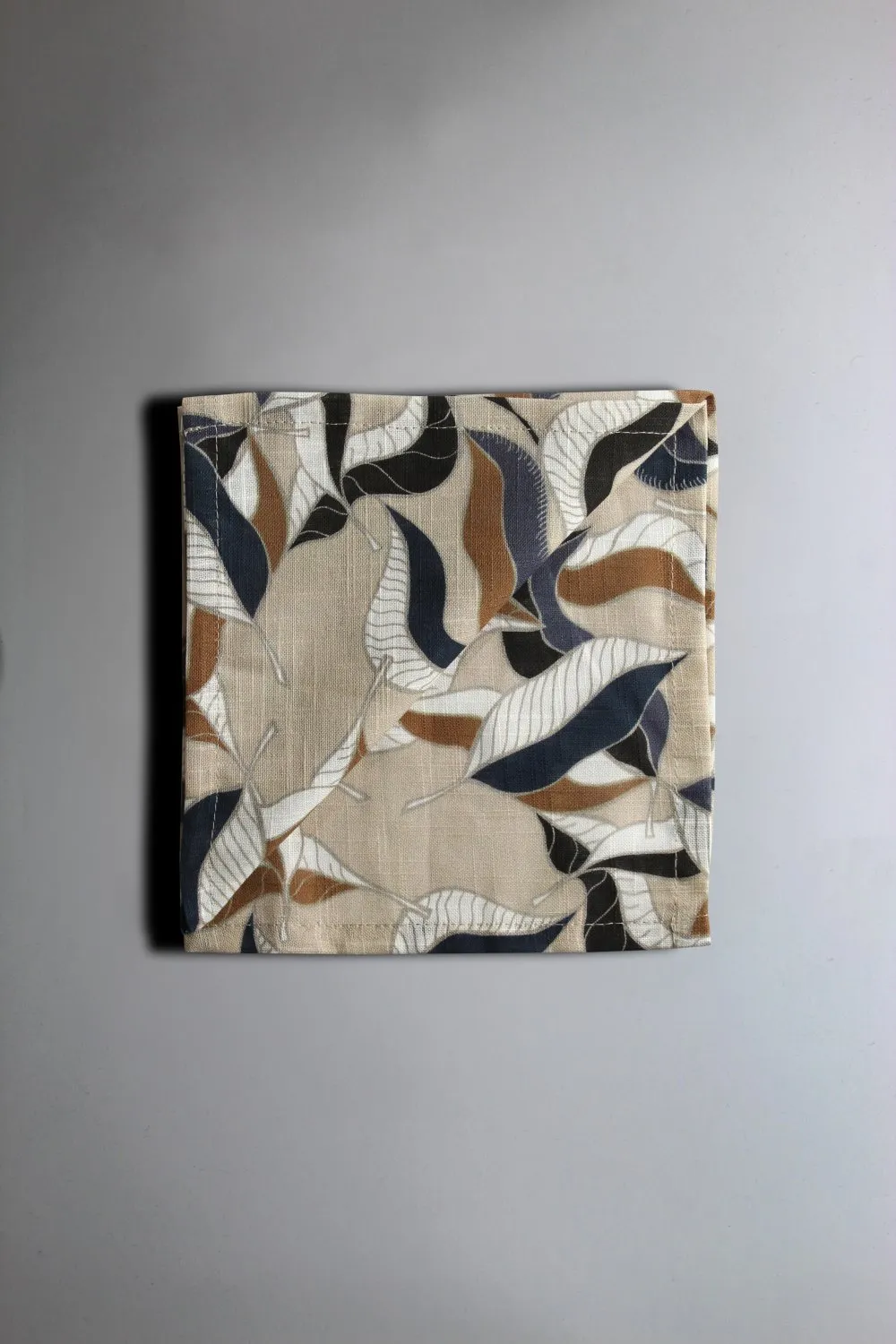 Napkins 4-pack - Amalie (grey/blue)