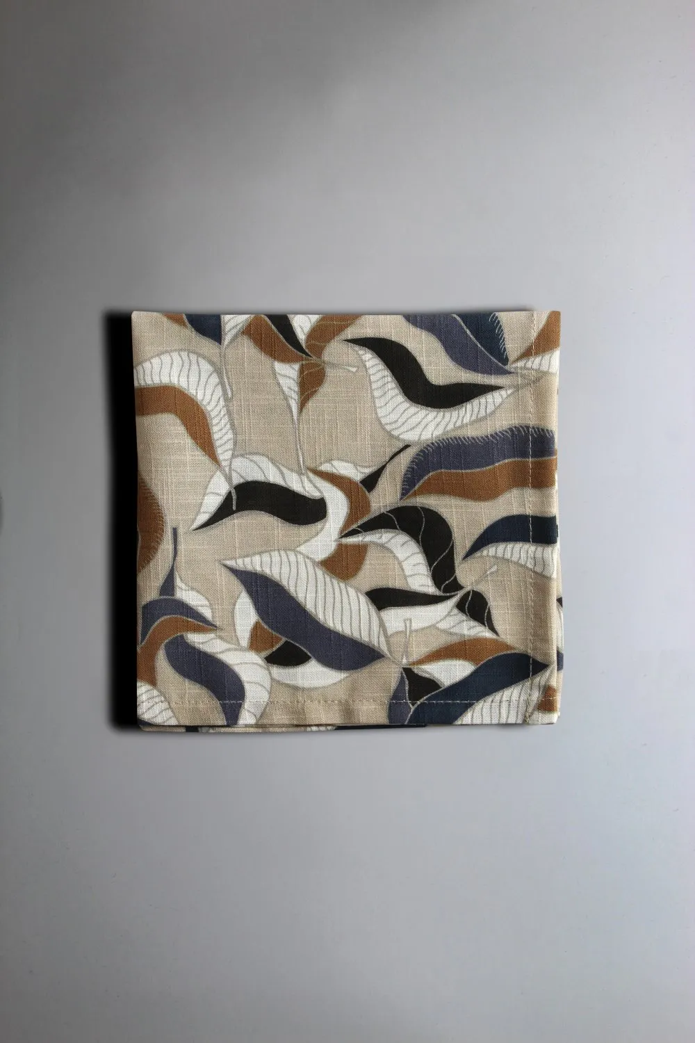 Napkins 4-pack - Amalie (grey/blue)