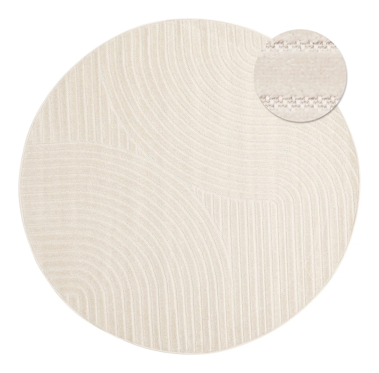 Round rug - Devon (cream)
