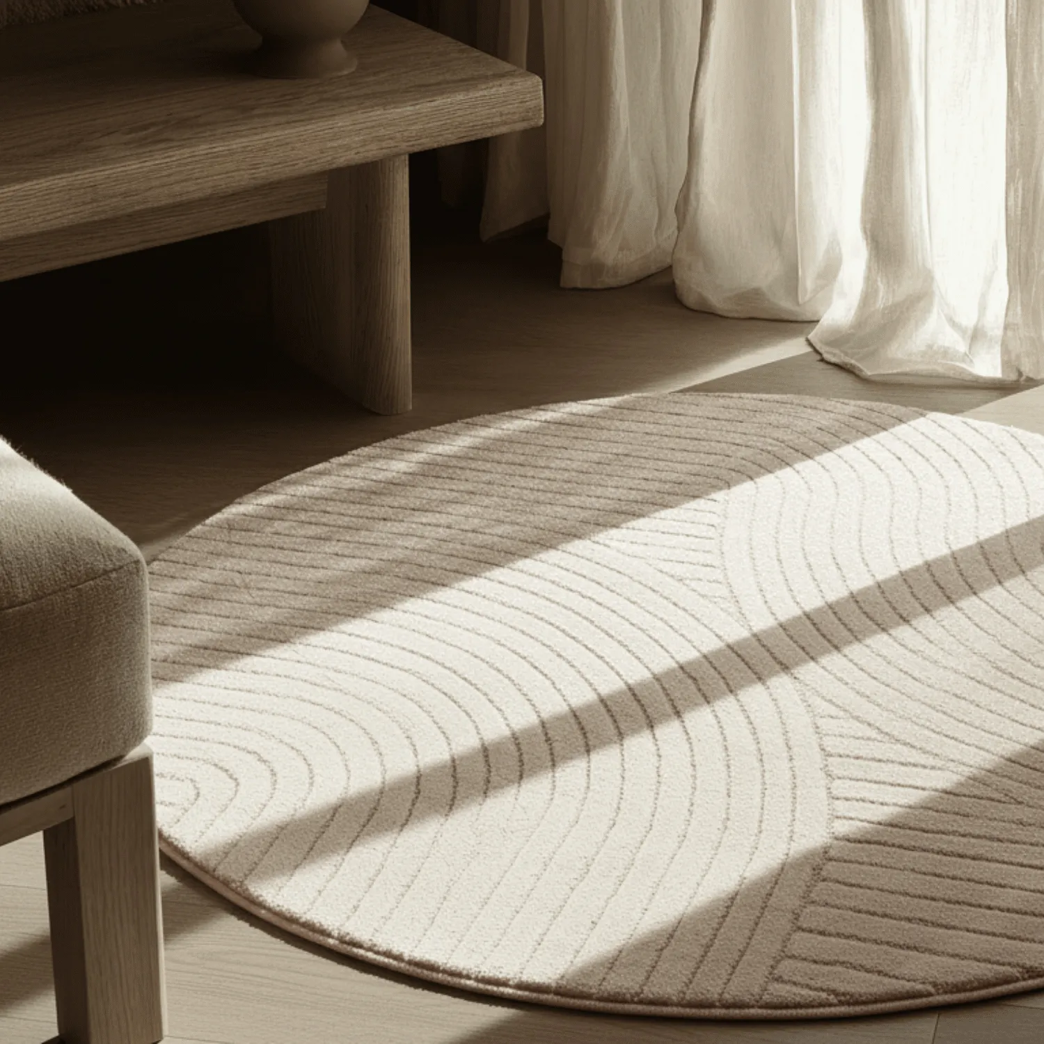 Round rug - Devon (cream)