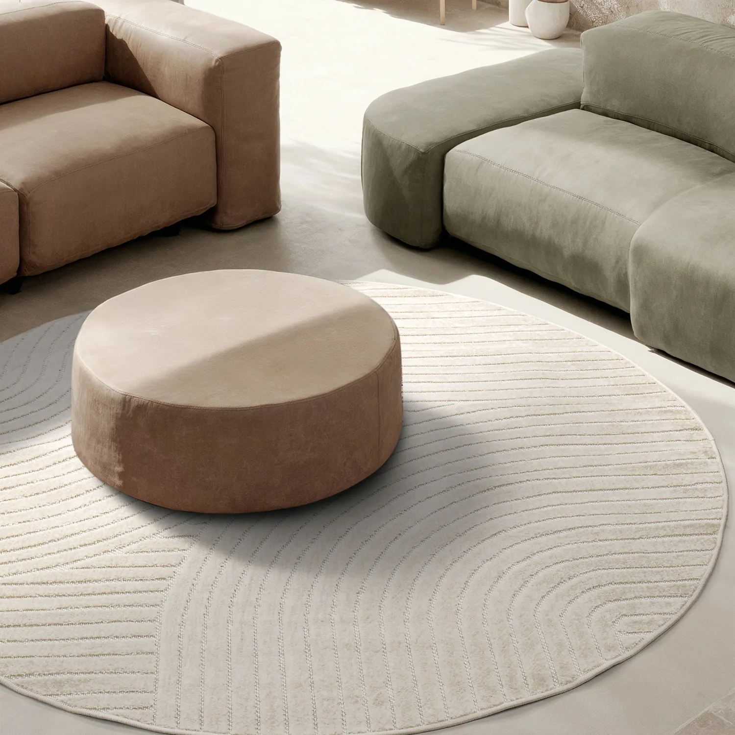 Round rug - Devon (cream)