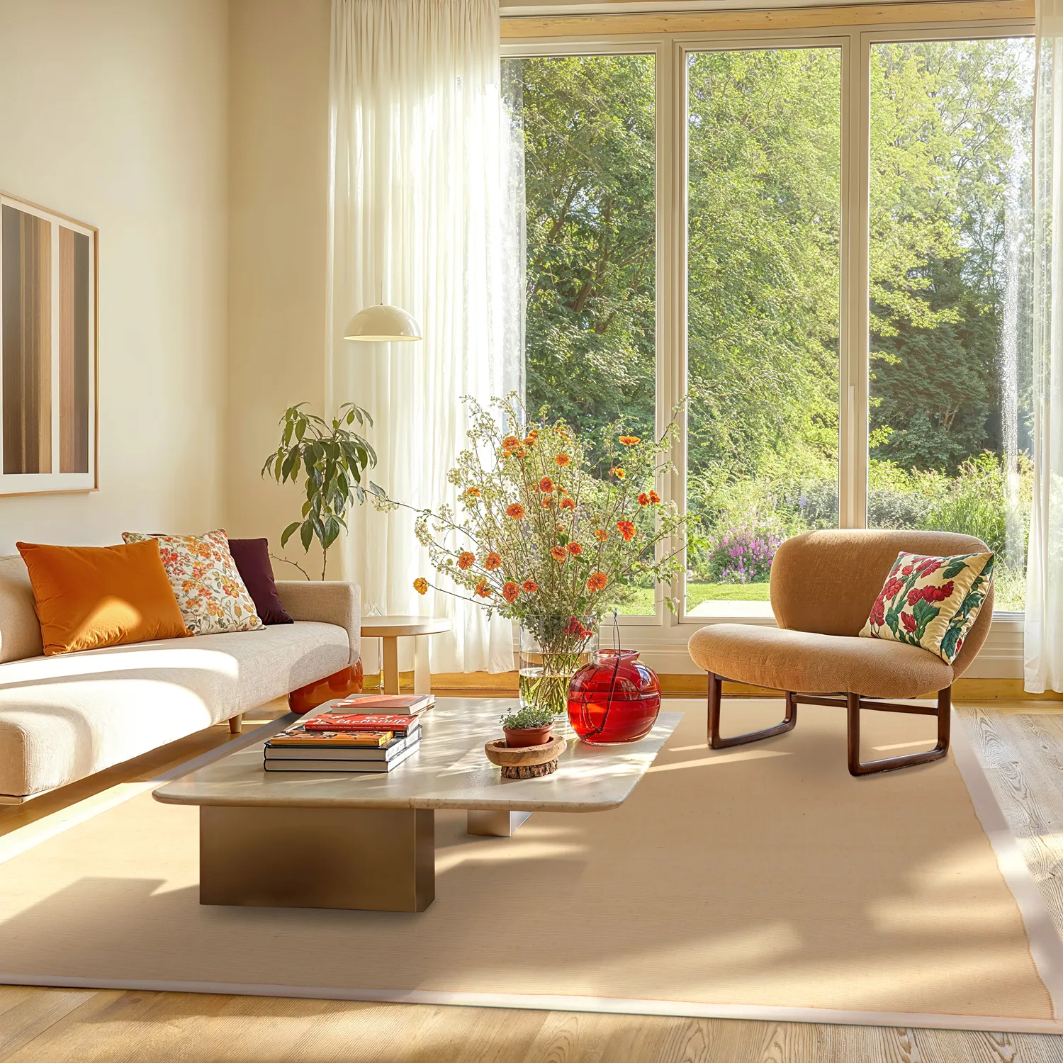 Sisal rugs - Agave (apricot)
