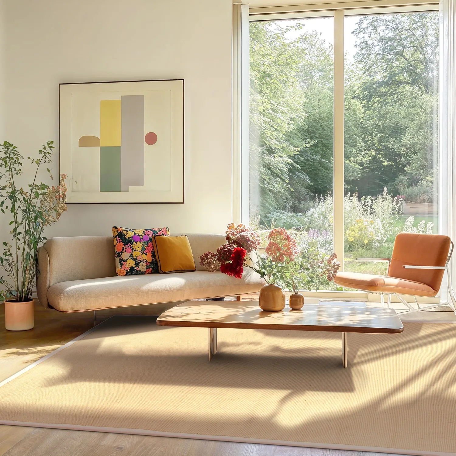 Sisal rugs - Agave (apricot)