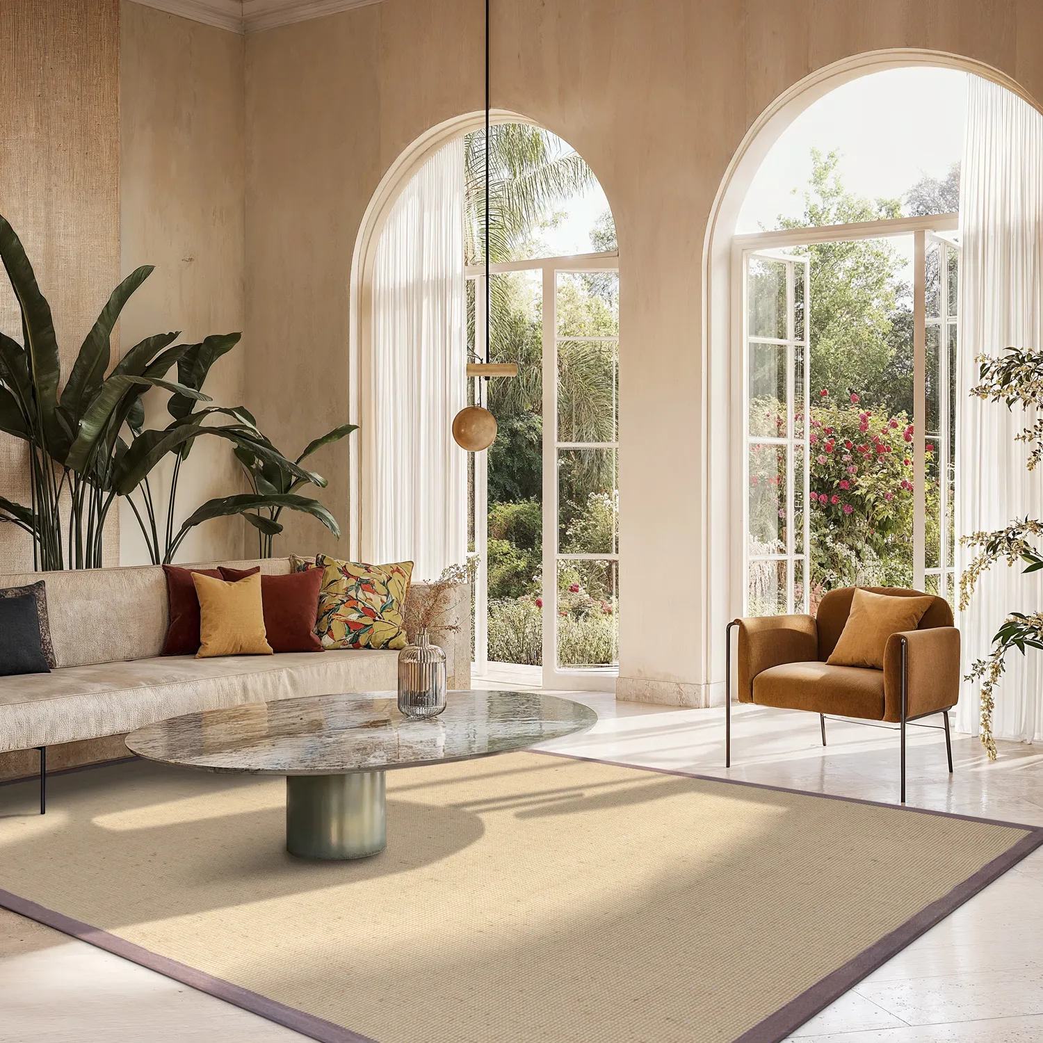 Sisal rugs - Agave (natural/brown)