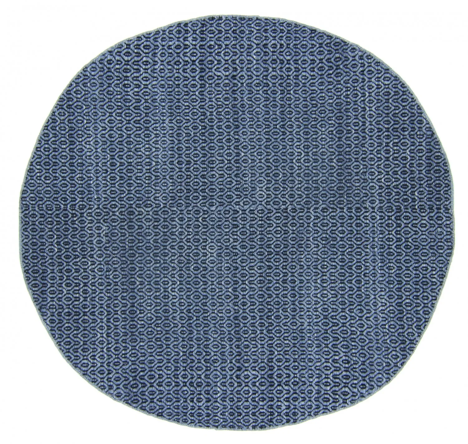 Round rug - Snowshill (blue/black)
