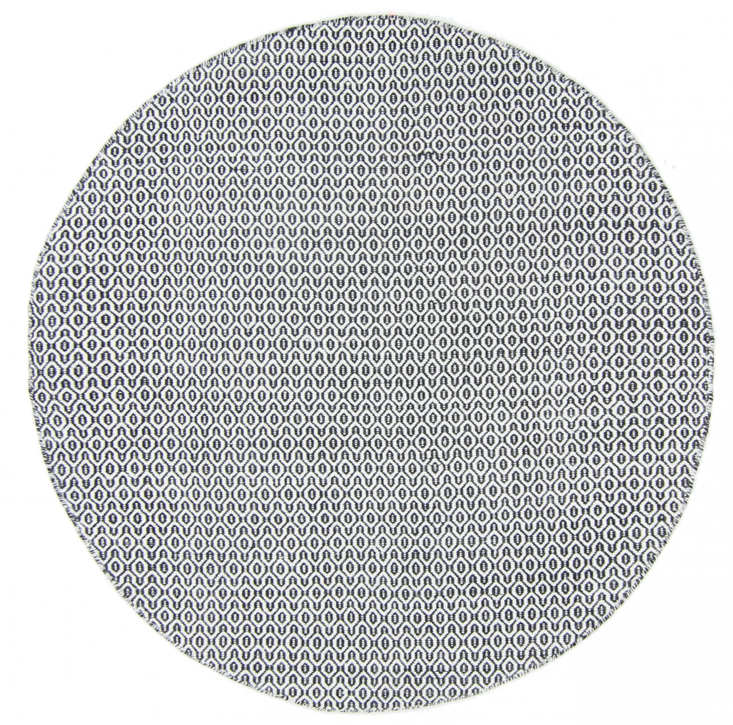 Black And White Round Rug Eclipse Round Black And White Round Rug 6