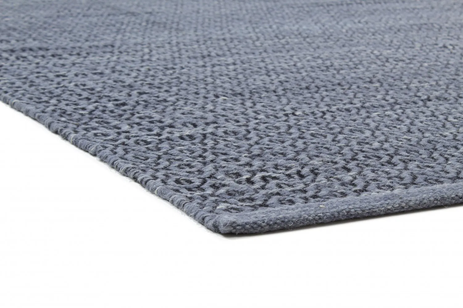 Wool rug - Snowshill (blue/black)