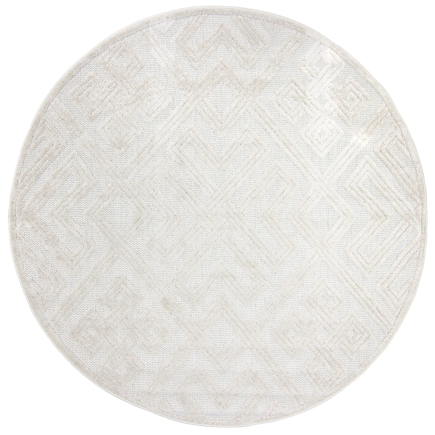 Round rug - Indoor/Outdoor Shirley (cream)