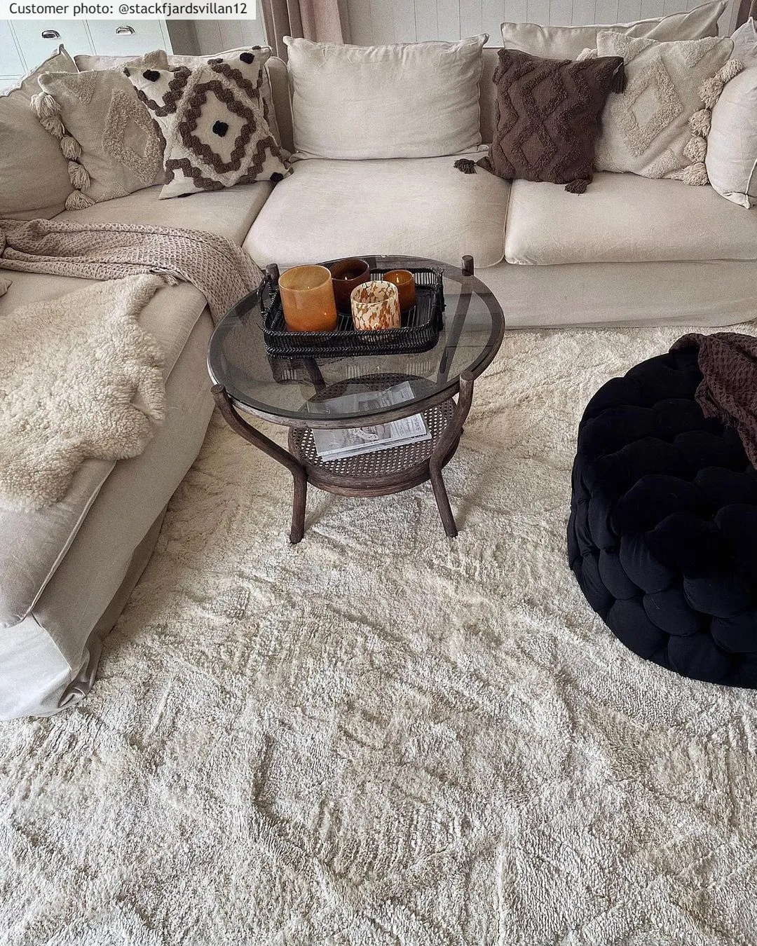 Shaggy rugs - Rostock (offwhite)