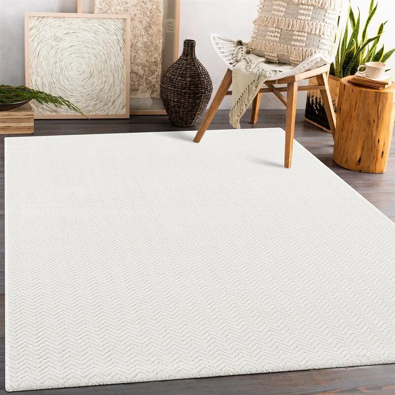 Shaggy rugs - Pandora (white)