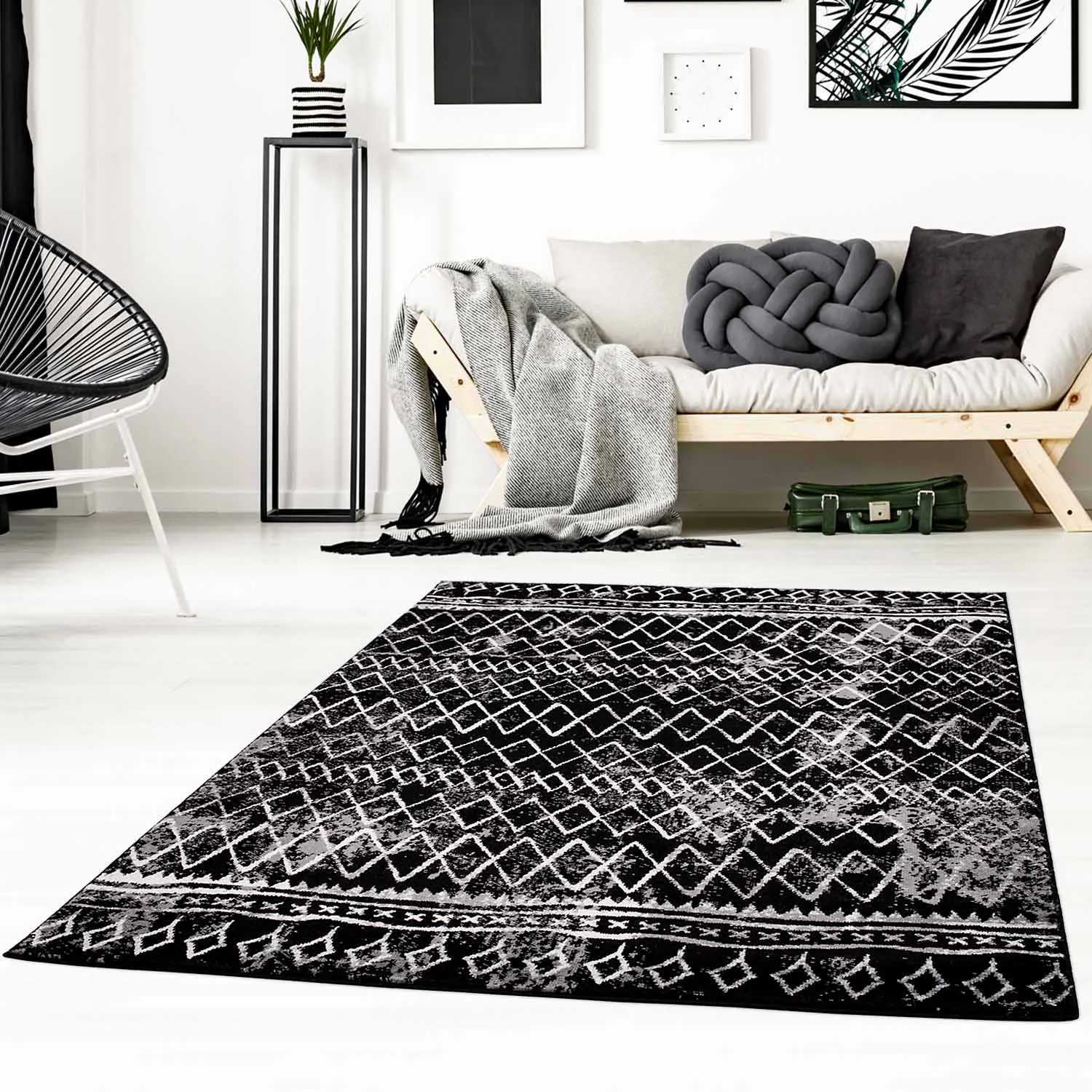 Wilton rug - Meknes (black)