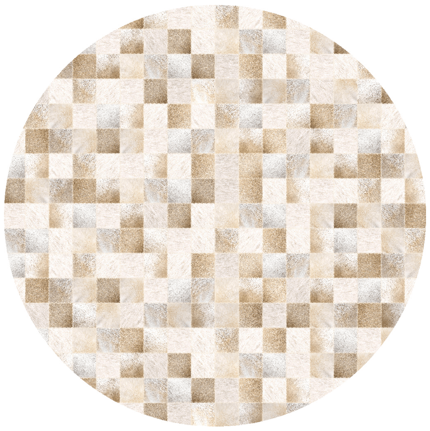 Round rug - Trapani (beige/white)