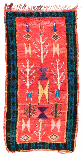 Moroccan Berber rug Boucherouite 345 x 155 cm