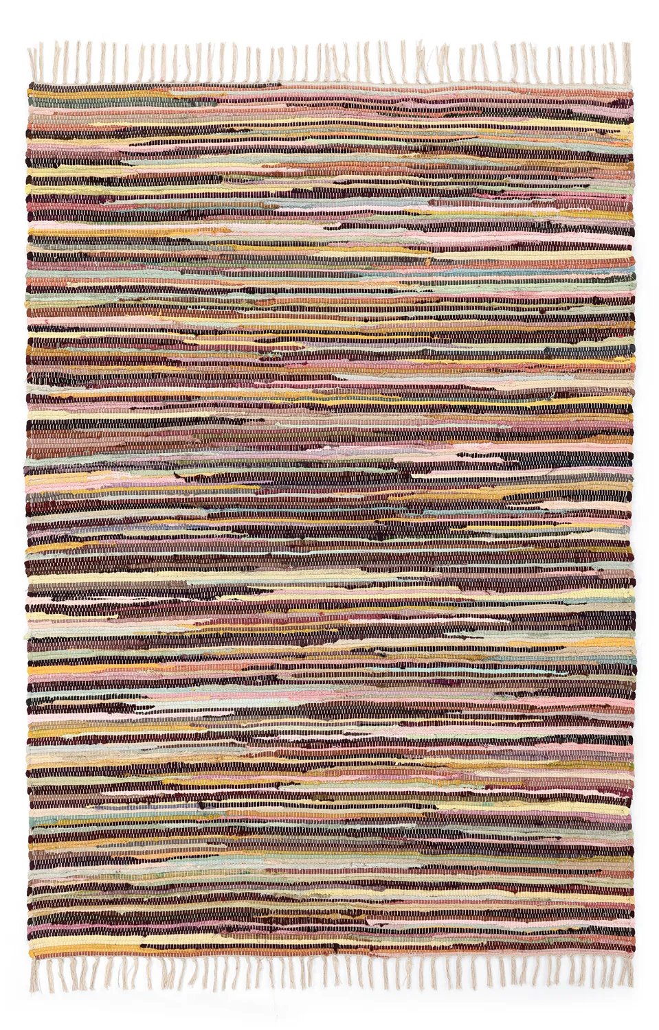 Rag rug - Happy (yellow/multi)