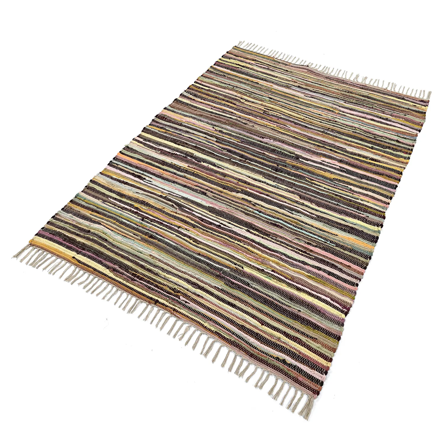 Rag rug - Happy (yellow/multi)