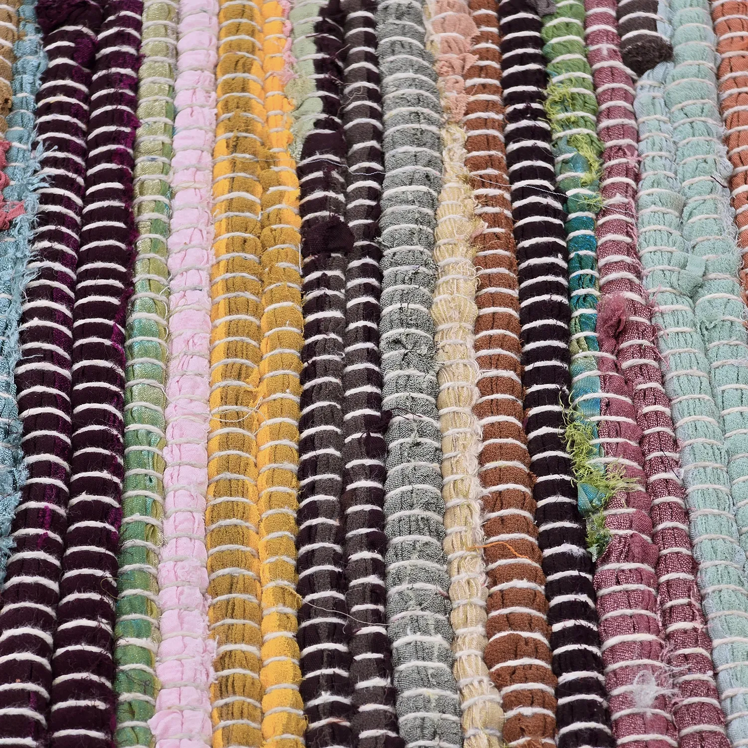 Rag rug - Happy (yellow/multi)