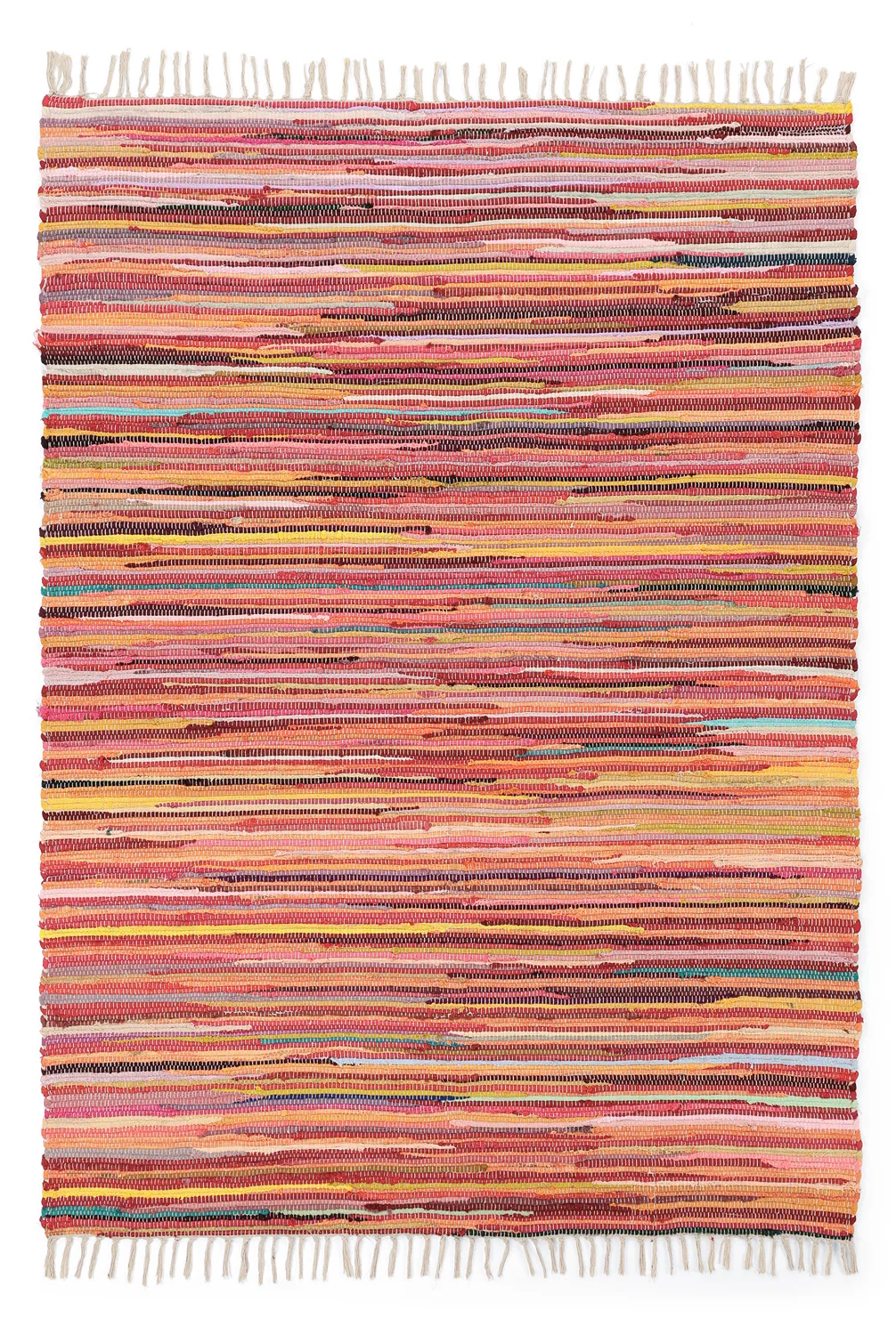Rag rug - Happy (pink/multi)