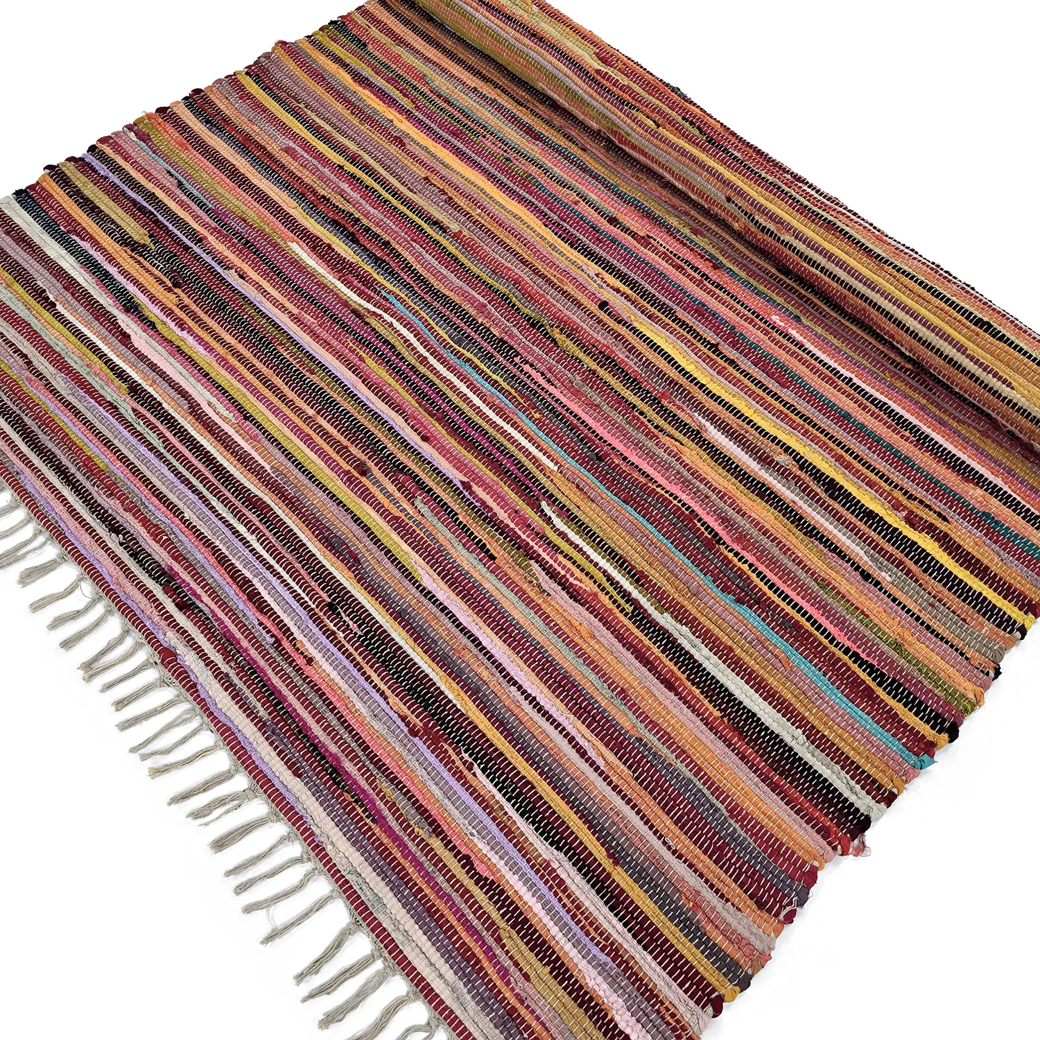 Rag rug - Happy (pink/multi)