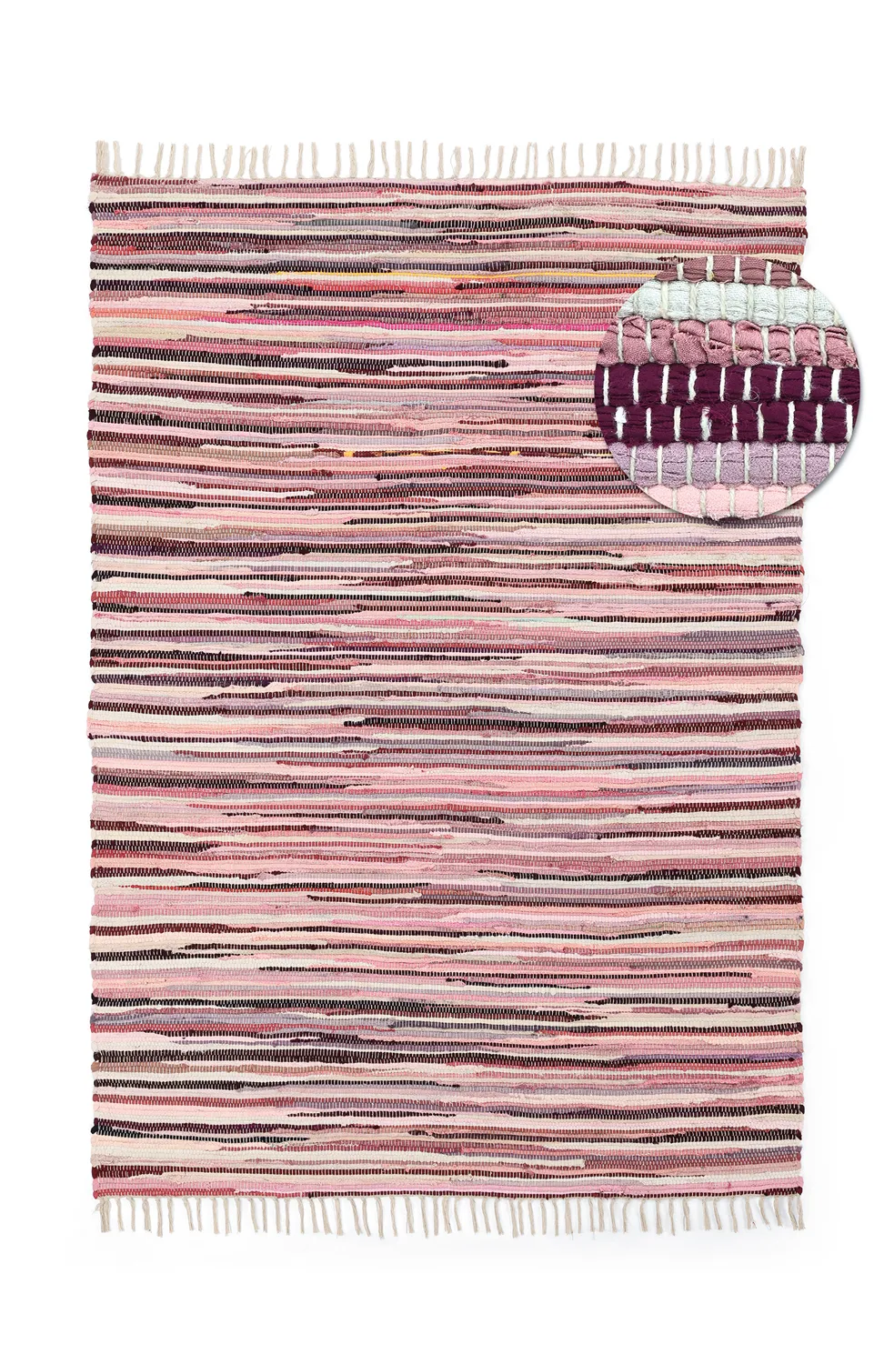 Rag rug - Home (pink/multi)