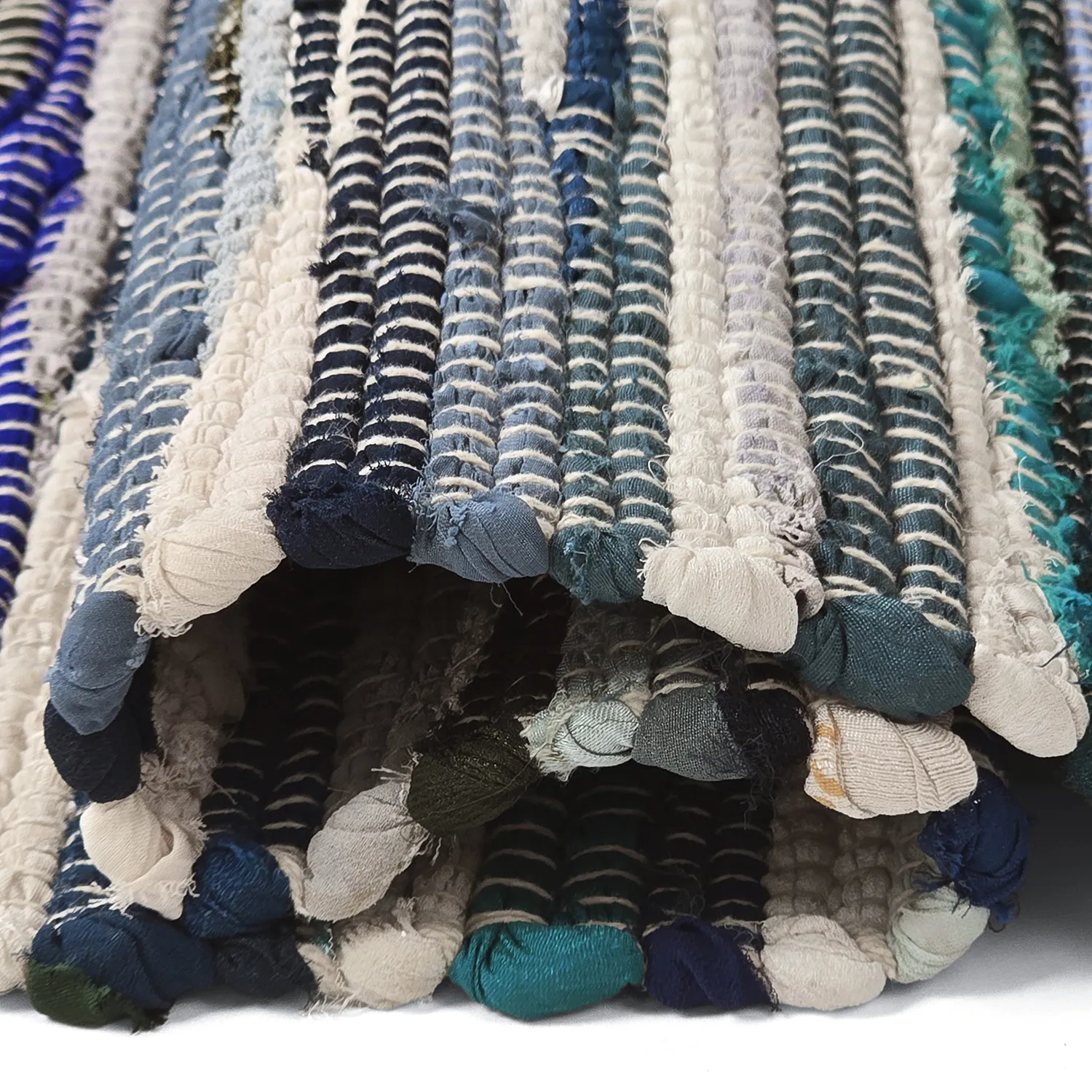 Rag rug - Home (blue/multi)