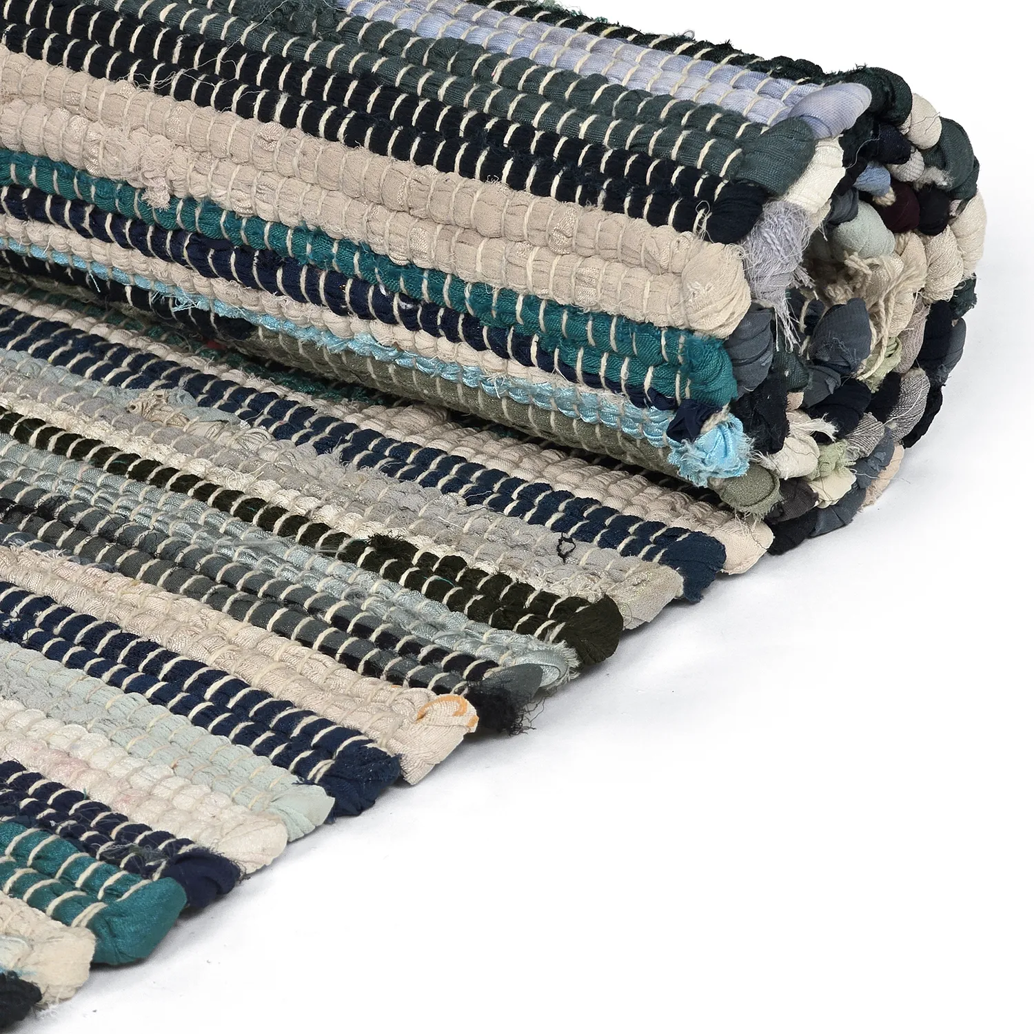 Rag rug - Home (blue/multi)