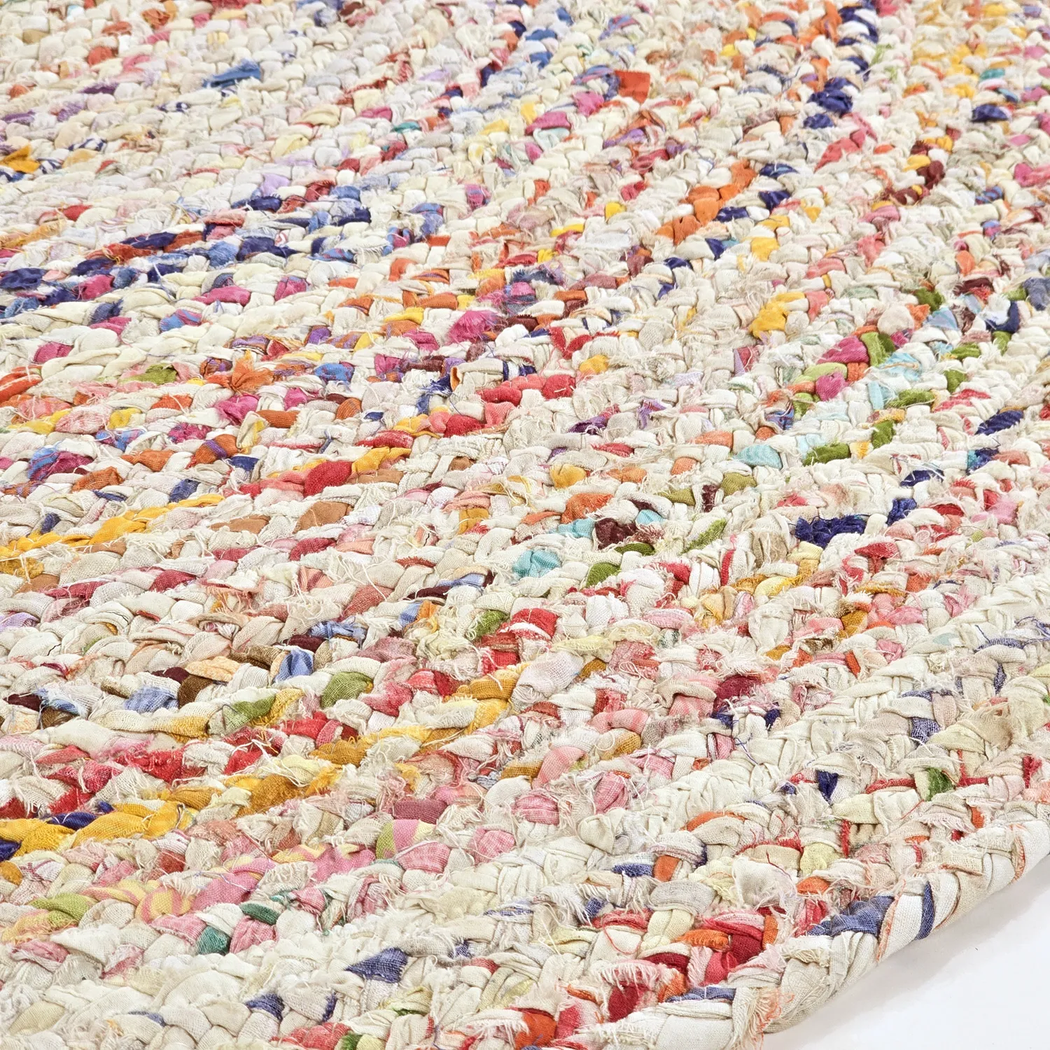 Round rugs - San Francisco (white/multi)