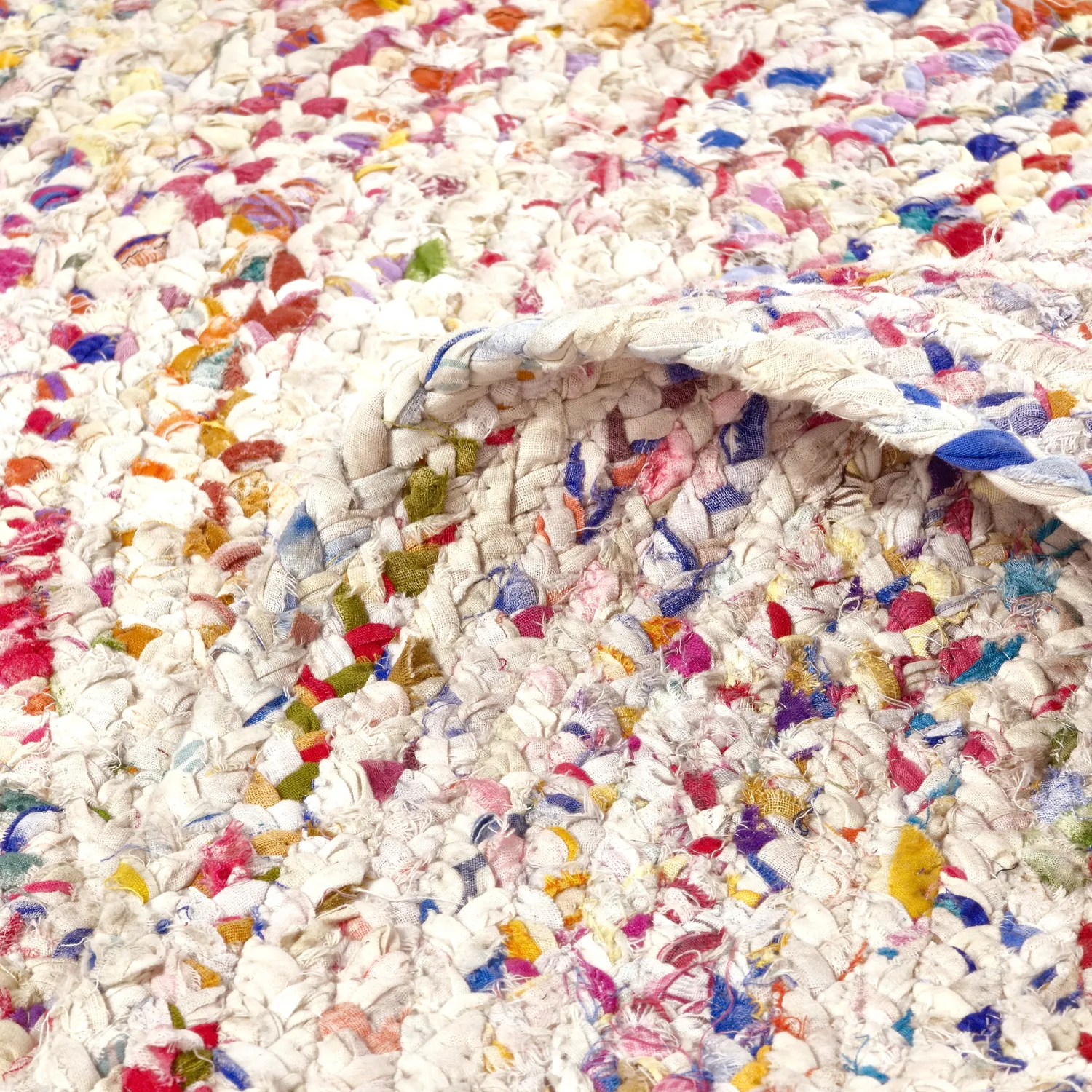 Round rugs - San Francisco (white/multi)