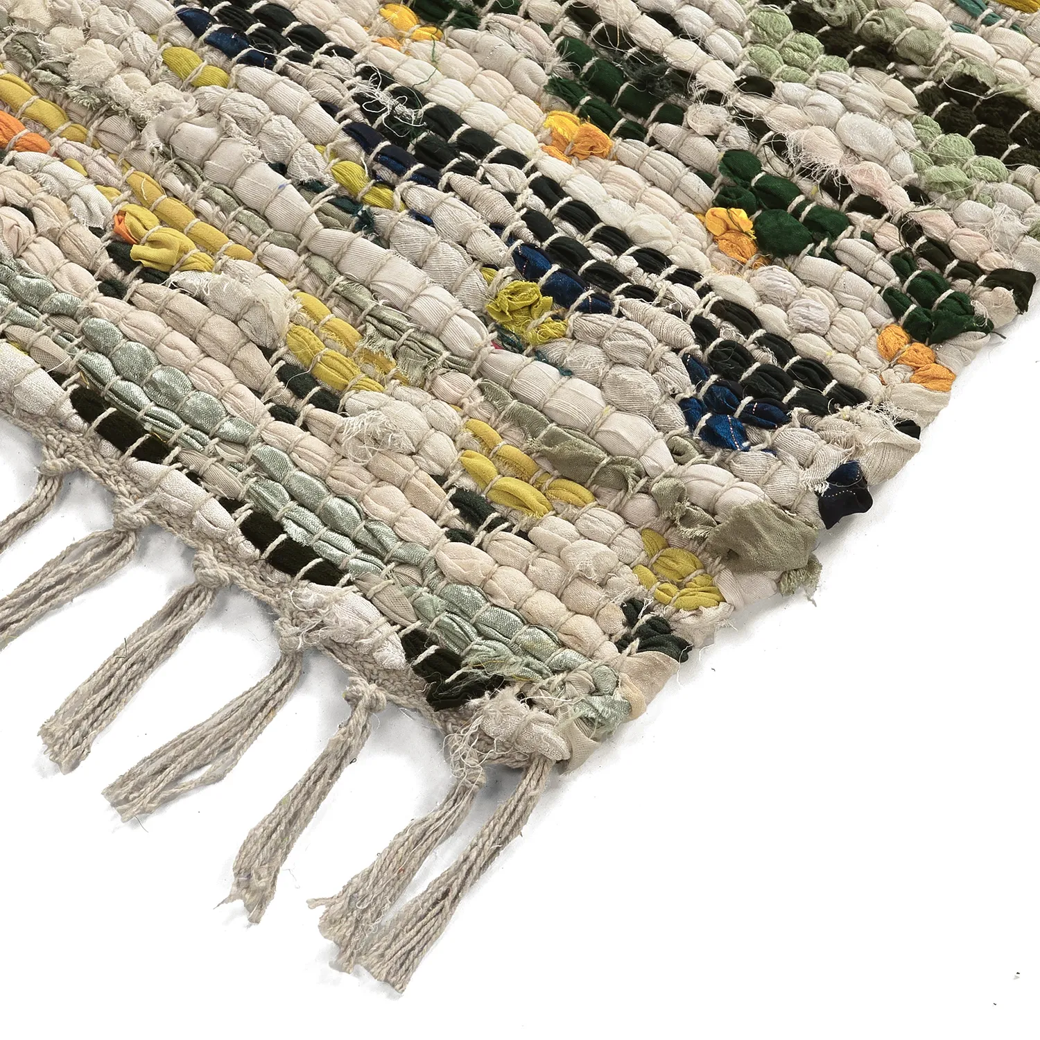 Rag rug - Lindby (yellow/multi)