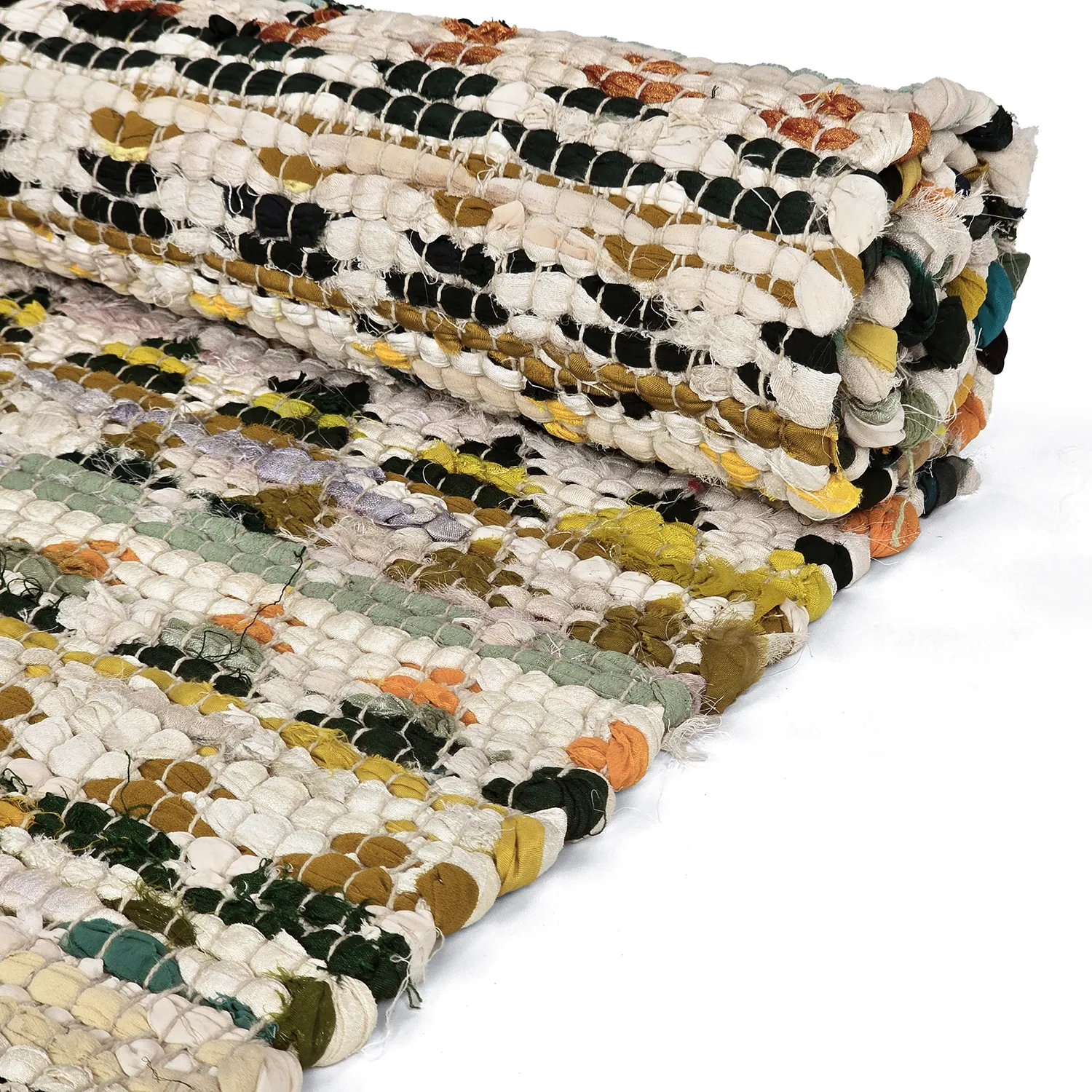 Rag rug - Lindby (yellow/multi)