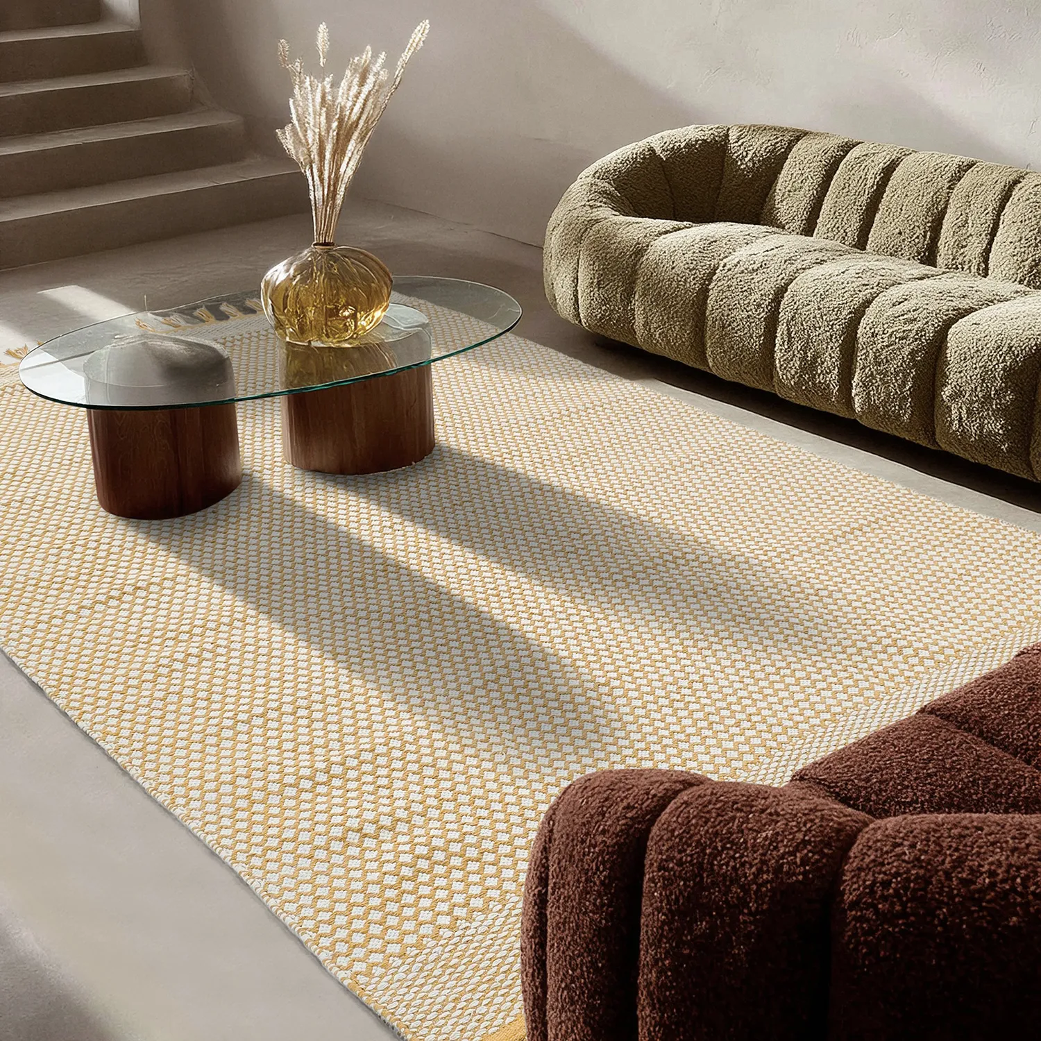 Rag rug - Vinga (mustard)