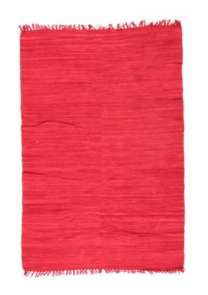 Rag rug - Silje (red)