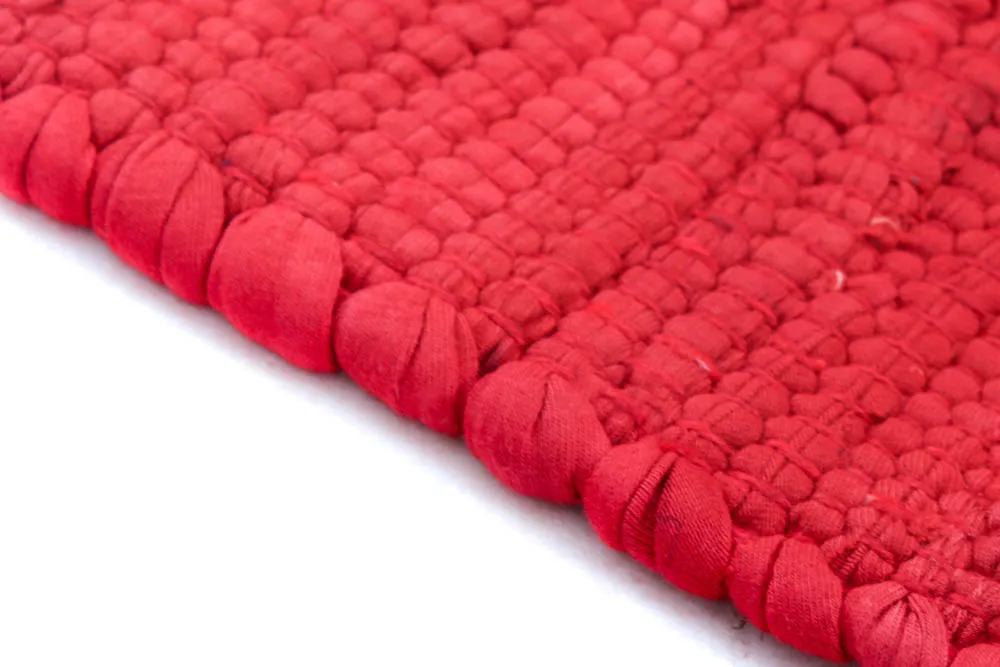 Rag rug - Silje (red)