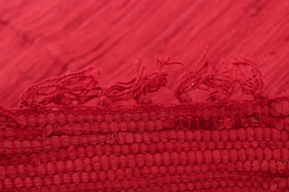 Rag rug - Silje (red)