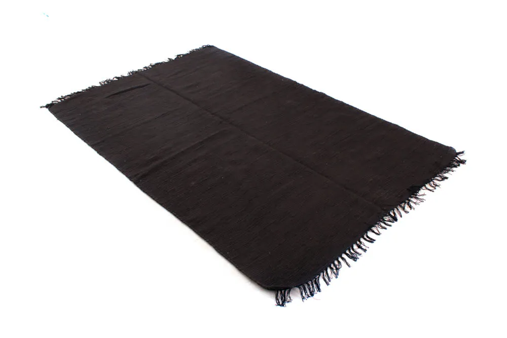 Rag rug - Silje (black)