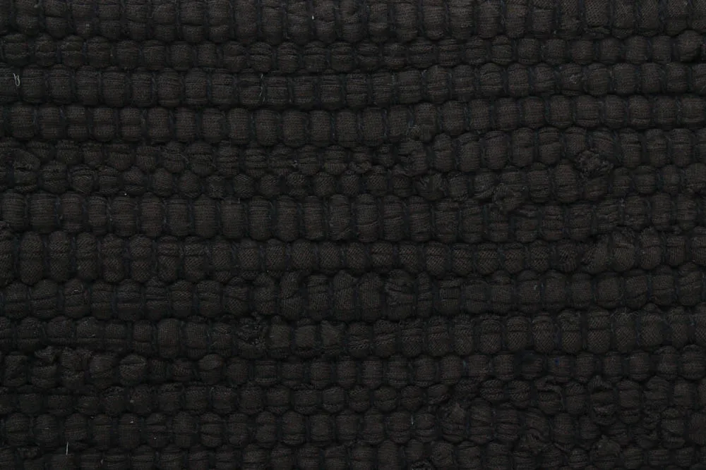 Rag rug - Silje (black)