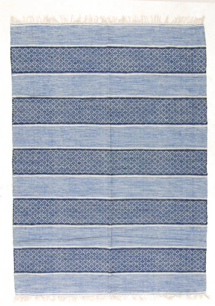 Rag rug - Visby (blue)
