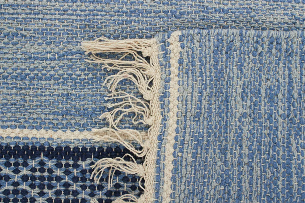 Rag rug - Visby (blue)