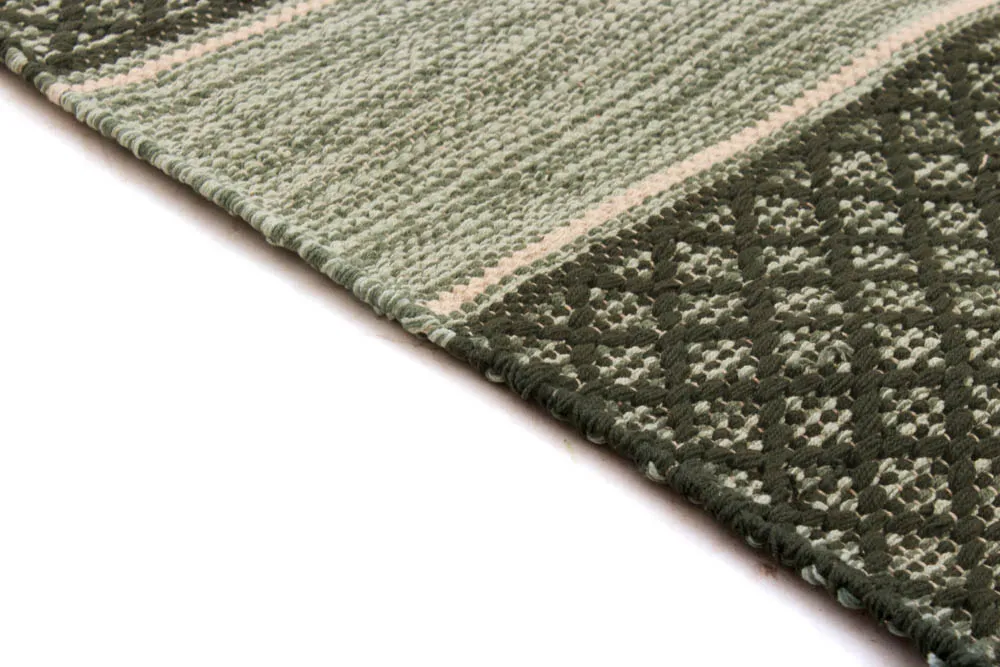 Rag rug - Visby (green)